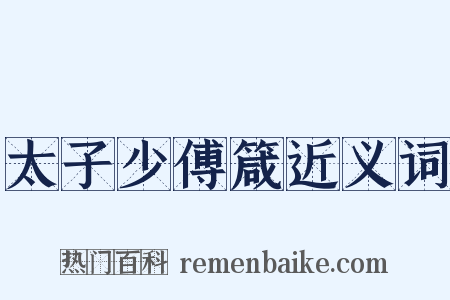 太子少傅箴近义词是什么意思的图片